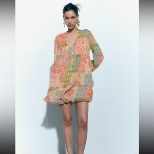 Zara Patchwork dress size XL
